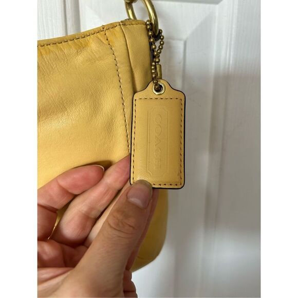 Coach Yellow Shoulder Bag with Curved Silhouette - Picture 3 of 7